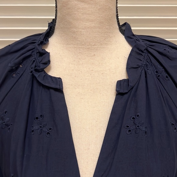 Antonio Melani Tatum Embroidered Eyelet Dress in Abyss, Size 8 - Picture 4 of 16